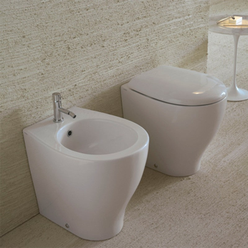 Sanitari Filo parete Ceramica Globo Bowl + 50 WC + BIDET + SEDILE SOFT CLOSE
