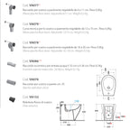 Sanitari Filo parete Ceramica Globo Bowl+ 55 MULTI WC + BIDET + SEDILE SOFT CLOSE