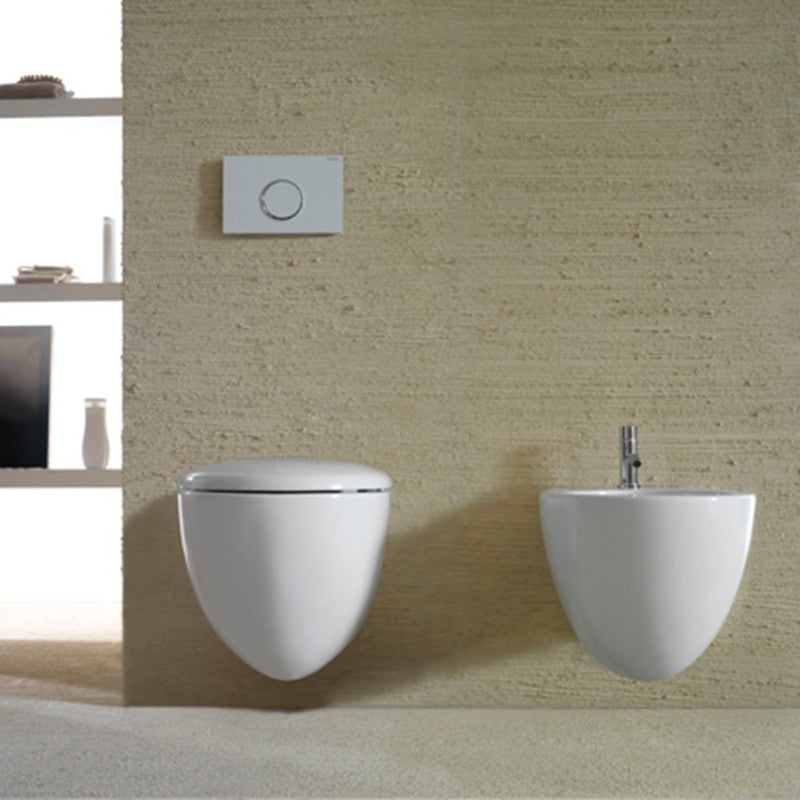 Sanitari Sospesi Ceramica Globo Bowl+ 55 WC + BIDET + SEDILE SOFT CLOSE