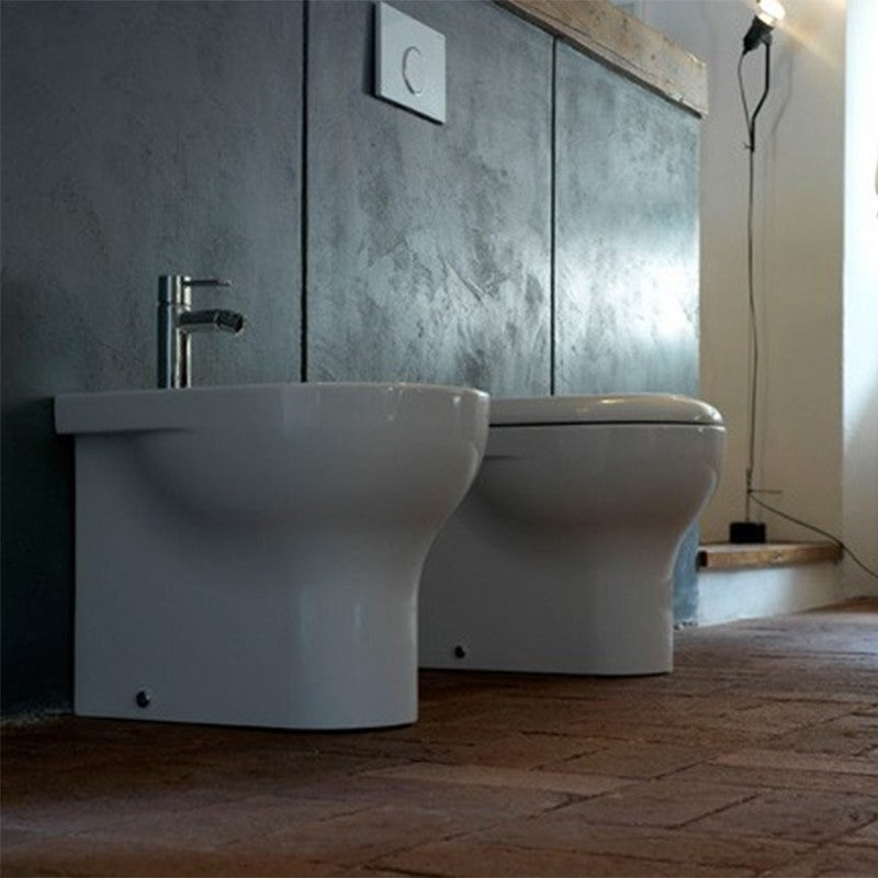 Sanitari Filoparete Ceramica Globo Grace WC + BIDET + SEDILE