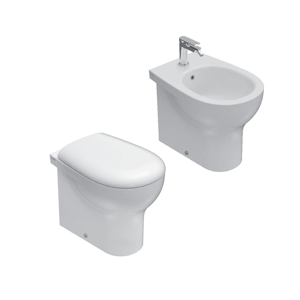 Sanitari Filoparete Ceramica Globo Grace WC + BIDET + SEDILE