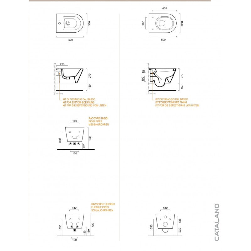 Sanitari Sospesi Ceramica Catalano Zero 50 wc