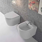 Sanitari Sospesi Ceramica Globo Forty3  cm 43  WC + BIDET + SEDILE SOFT CLOSE