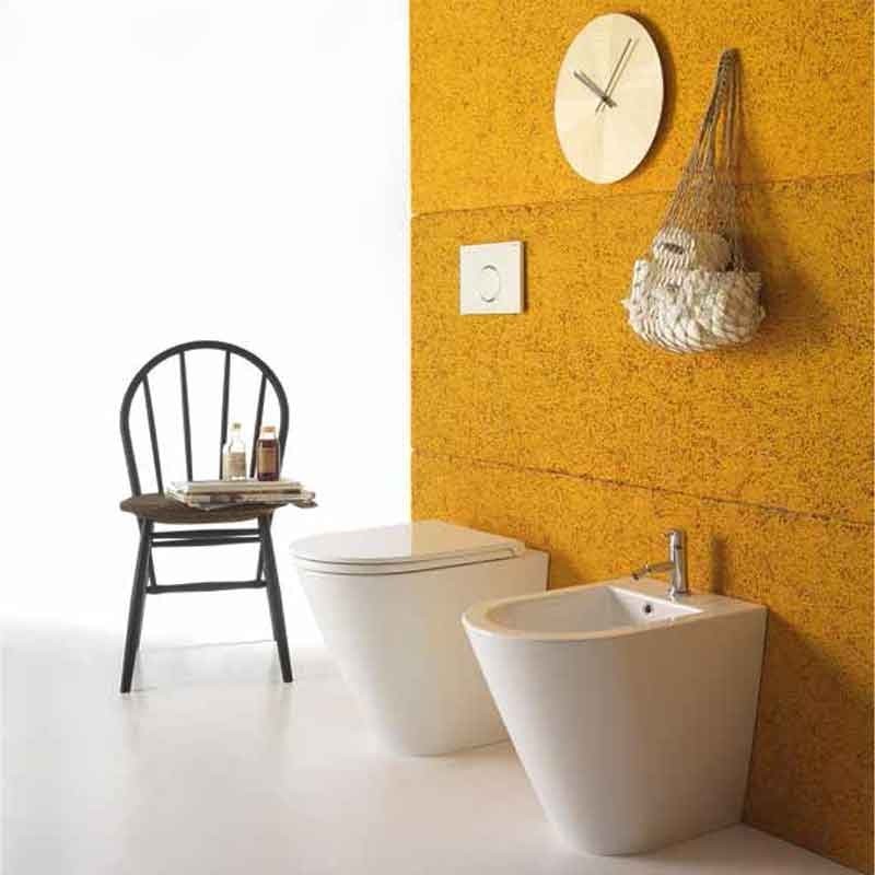 Sanitari Filo parete Ceramica Globo Forty3  52 WC BIDET SEDILE SOFT CLOSE