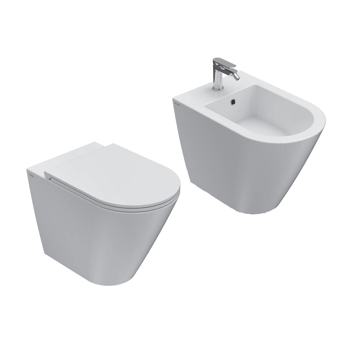 Sanitari Filo parete Ceramica Globo Forty3  52 WC BIDET SEDILE SOFT CLOSE