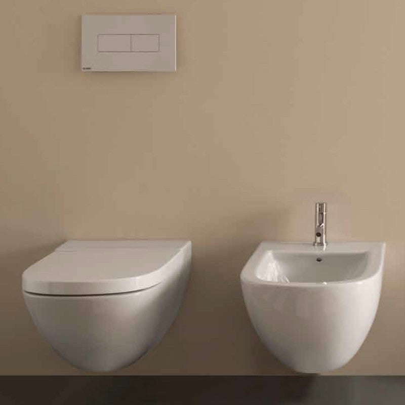 Sanitari Sospesi Ceramica Globo Stockholm WC + BIDET + SEDILE Soft Close