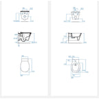 Sanitari Sospesi Ideal Standard Connect Air con AquaBlade con sedile soft close
