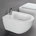 Sanitari Sospesi Ceramica Azzurra serie Comoda con sedile soft-close 51x36x34 cm - Bianco lucido