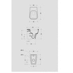 Sanitari Filo parete Ceramica Domus Falerii F50 Small WC BIDET SEDILE SOFTCLOSE