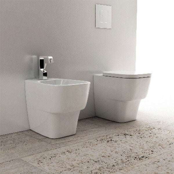 Sanitari Filo parete Ceramica Domus Falerii F50 Small WC BIDET SEDILE SOFTCLOSE