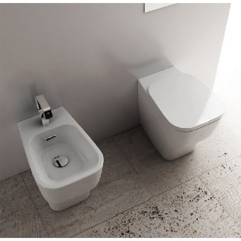 Sanitari Filo parete Ceramica Domus Falerii F50 Small WC BIDET SEDILE SOFTCLOSE