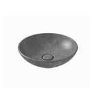 Lavabo d'appoggio Free Le Pietre Ceramica Globo finitura peperino grigio diametro 40 cm