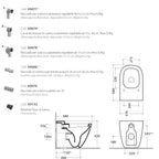Sanitari Filo parete Ceramica Globo Stockholm MULTI WC + BIDET + SEDILE SOFT CLOSE