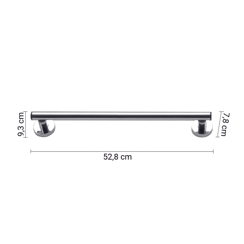 Maniglione orizzontale e verticale da 52 cm modello Prima Classe di Gedy - Cromato