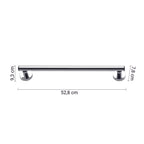 Maniglione orizzontale e verticale da 52 cm modello Prima Classe di Gedy - Cromato