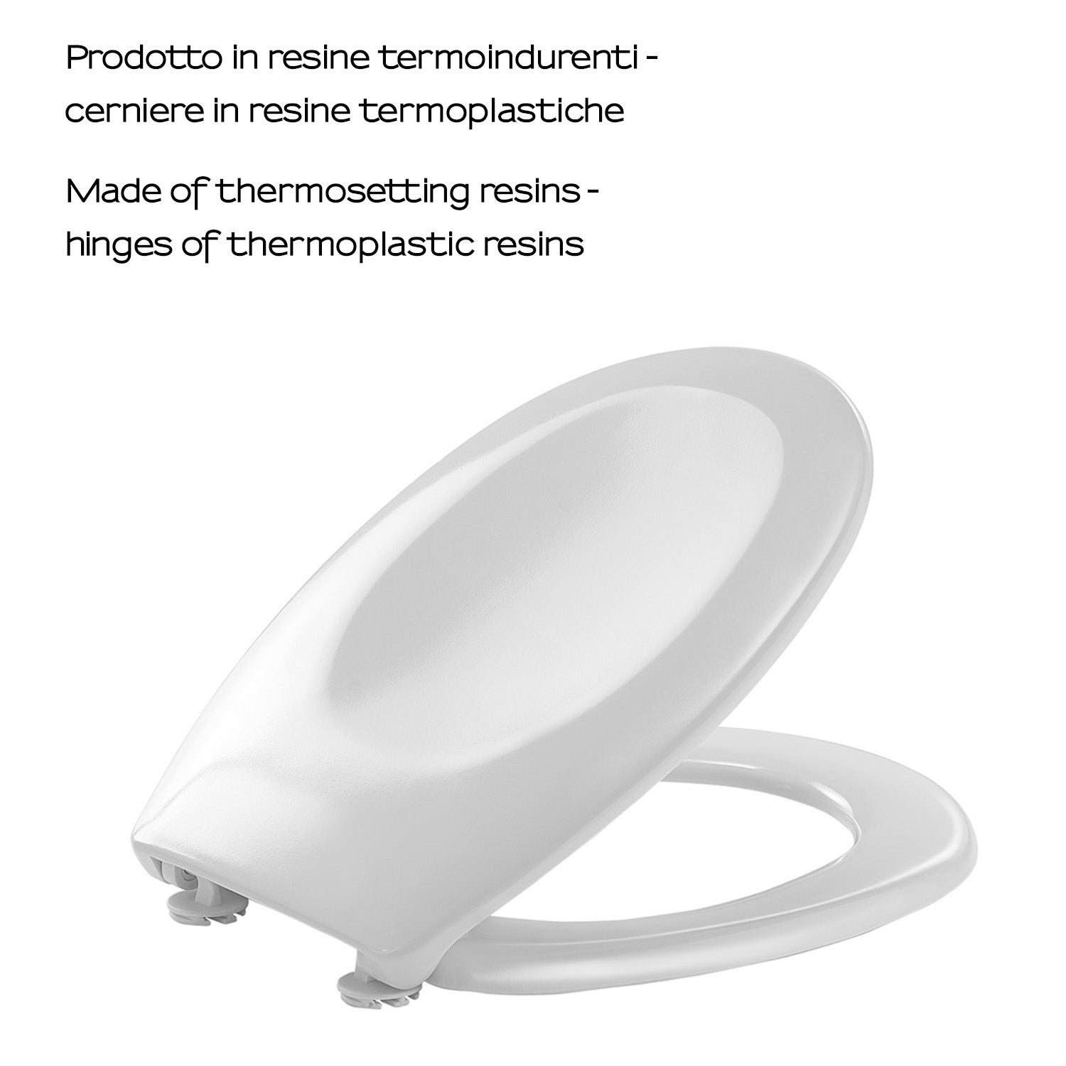 Sedile Wc universale in termoindurente modello Diamante di Gedy - Bianco