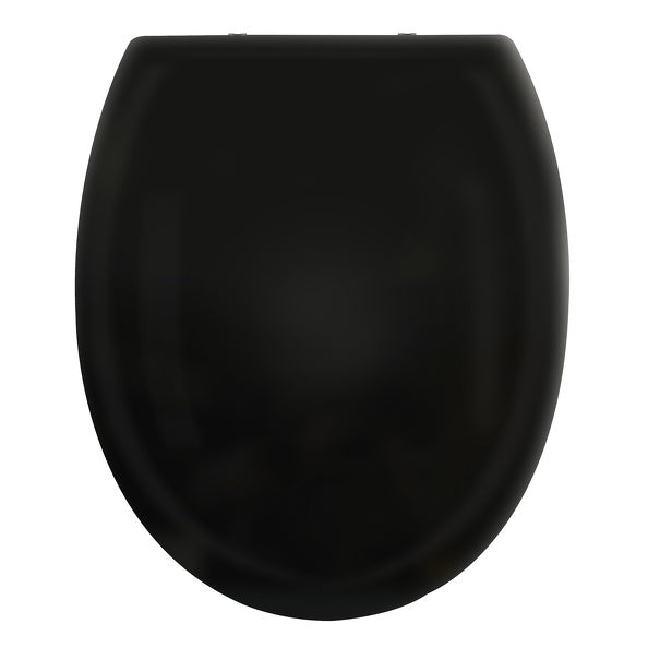 Copriwater modello Harry di colore nero con cerniere di zinco