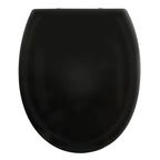 Sedile WC modello Harry in Polipropilene e cerniere in Zinco - Nero