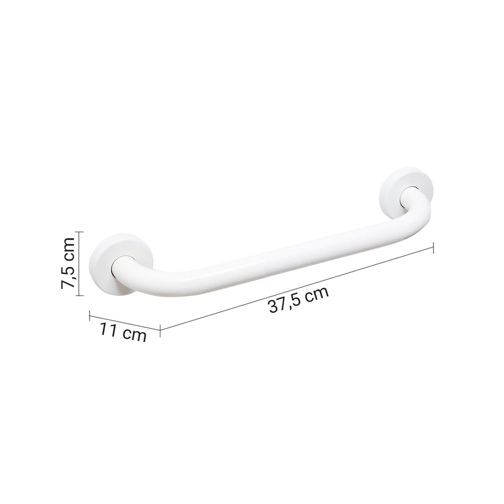 Maniglione orizzontale e verticale da 30 cm modello Fortis di Gedy - Bianco