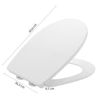 Copriwater universale con chiusura Soft Close di Gedy modello Topazio - Bianco