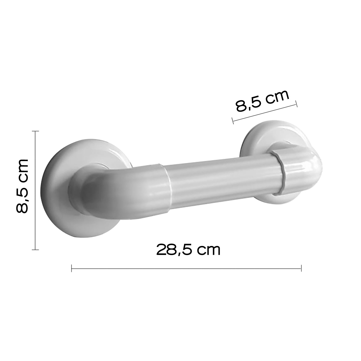 Maniglione 20 cm di Gedy serie Friend - Bianco