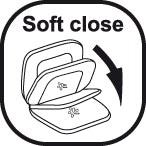 Sedile wc universale con chiusura Soft Close in MDF di Gedy modello Corniola - Bianco